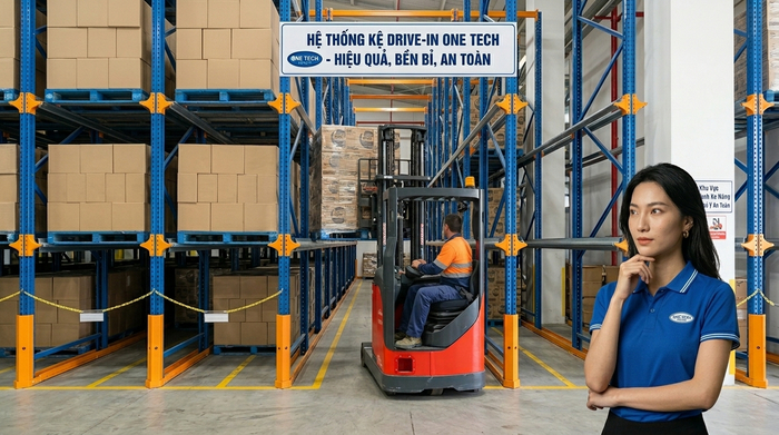 Hướng dẫn vận hành kệ drive in an toàn cho tài xế xe nâng