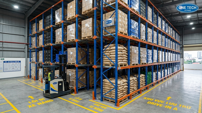 Kệ drive in tải trọng nặng cho kho công nghiệp TP HCM