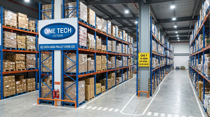 Kệ pallet selective tại Hồ Chí Minh Kệ pallet selective cho kho nhiều mã hàng tại Hồ Chí Minh