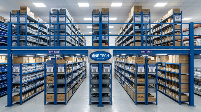 Kệ sàn mezzanine cho kho phụ tùng linh kiện có nhiều mã hàng