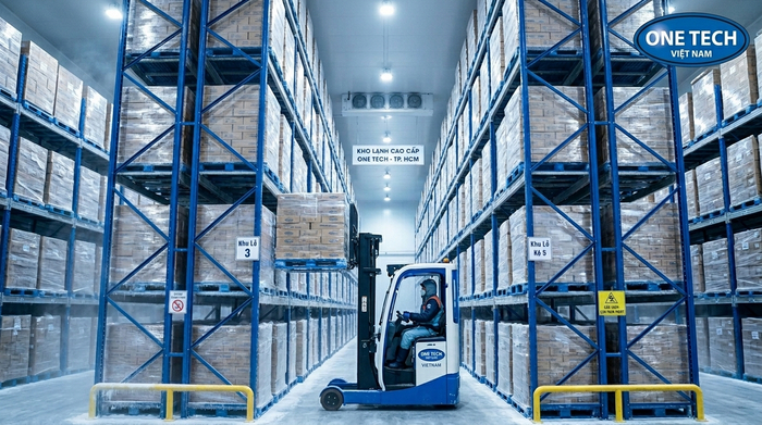 Kệ kho lạnh tải trọng nặng dạng Selective Kệ Selective kho lạnh tải trọng nặng cho pallet