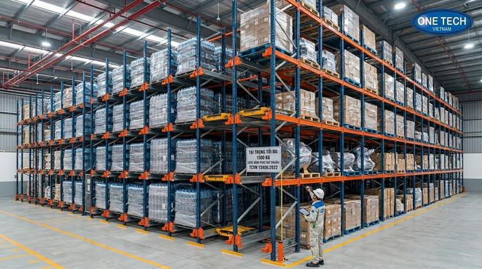 Khảo sát tải trọng và kích thước pallet cho kệ Radio Shuttle Thông số kỹ thuật cần khảo sát khi lắp kệ Radio Shuttle Hồ Chí Minh