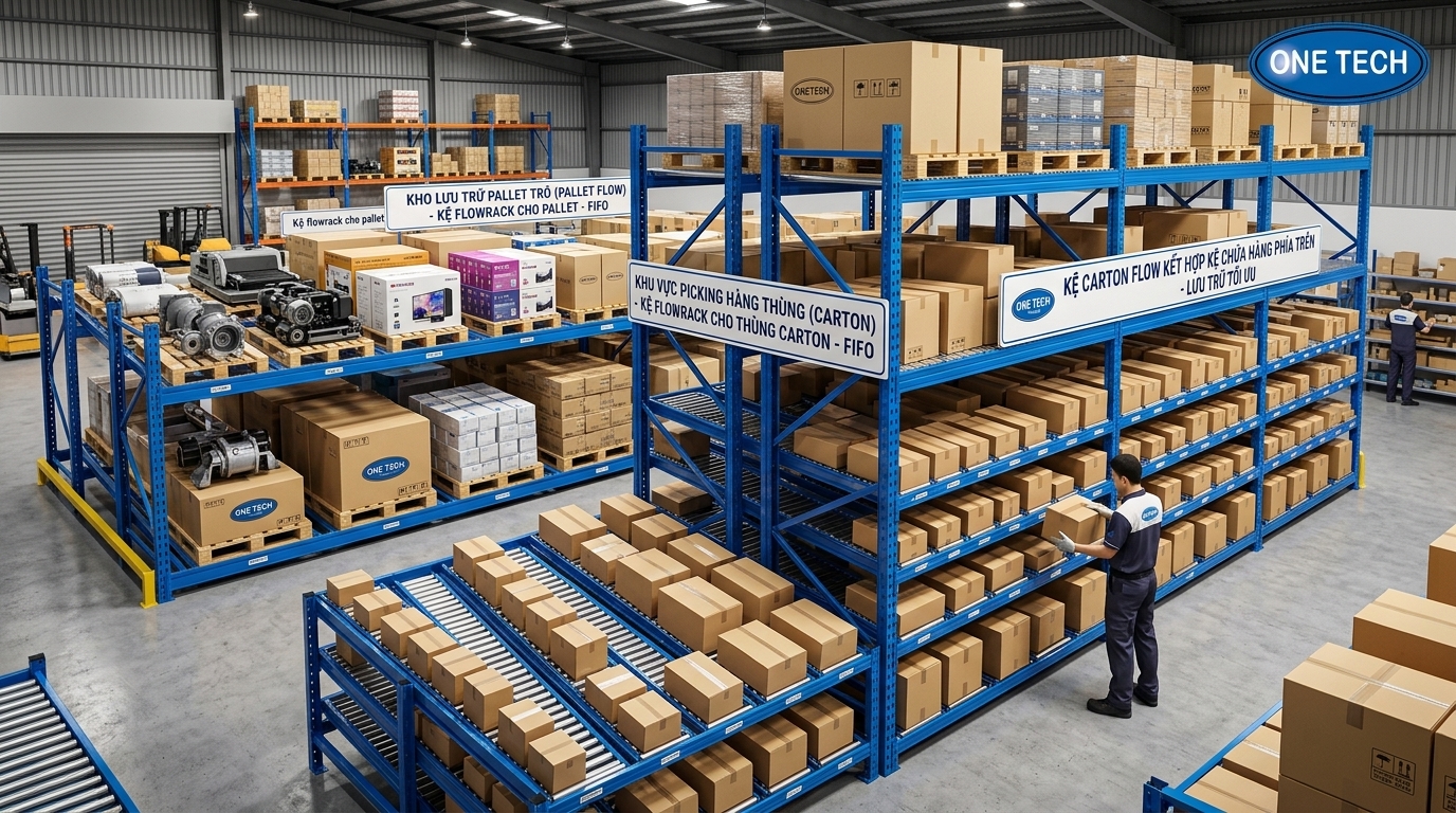 Tiêu chí lựa chọn kệ Flow racks Hồ Chí Minh Tiêu chí chọn kệ Flow racks Hồ Chí Minh an toàn cho kho hàng