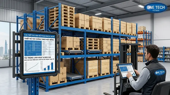Báo giá kệ push back theo layout kho Báo giá Kệ Push Back Hồ Chí Minh theo layout và tải trọng thực tế
