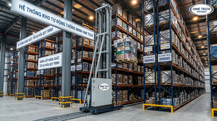 Báo giá Stacker-Crane phụ thuộc cấu hình kho và tải trọng