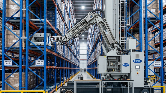 Bảo trì định kỳ Stacker-Crane trong kho hàng