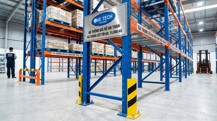 Chi tiết an toàn của kệ kho tải trọng cao tại TP HCM