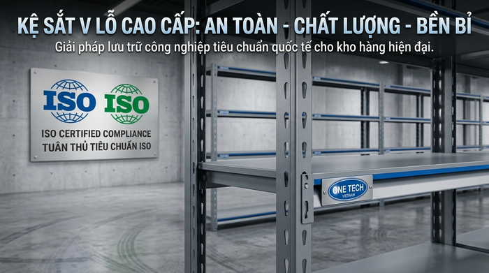 Chứng nhận tiêu chuẩn chất lượng ISO của kệ kho hàng OneTech Chứng nhận tiêu chuẩn chất lượng ISO của kệ kho hàng OneTech