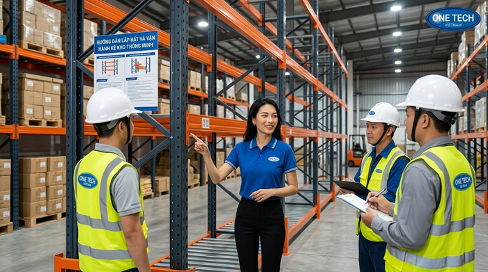 Đào tạo vận hành kệ kho thông minh sau bàn giao