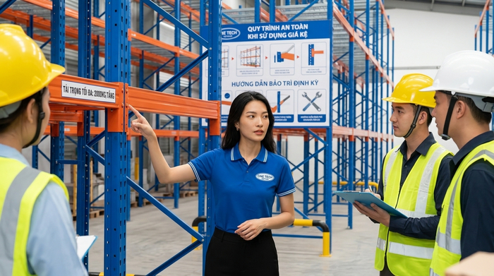 Đào tạo vận hành kệ kho trung chuyển Đào tạo quy trình vận hành kệ kho trung chuyển sau bàn giao
