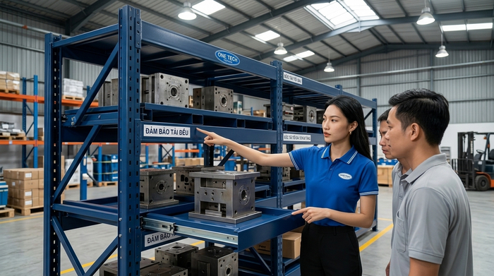 Đào tạo vận hành kệ khuôn an toàn Đào tạo quy trình vận hành kệ khuôn an toàn sau bàn giao