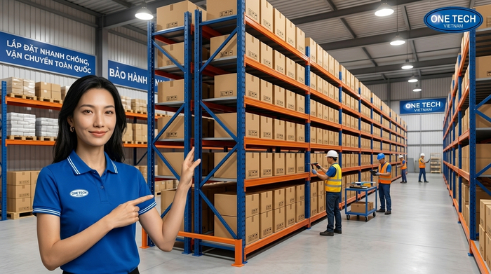 Dự án lắp đặt kệ kho hàng thành công bởi OneTech Dự án lắp đặt kệ kho hàng thành công bởi OneTech