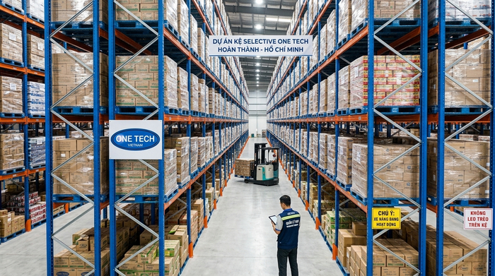 Dự án thực tế kệ Selective Hồ Chí Minh Dự án kệ Selective do OneTech thi công hoàn thiện