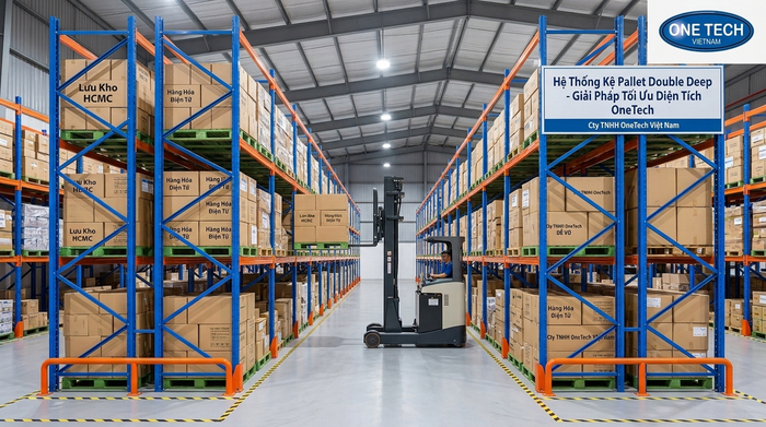 Kệ Double Deep Hồ Chí Minh cho kho hàng pallet Hệ thống Kệ Double Deep Hồ Chí Minh trong kho pallet