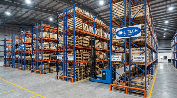 Kệ Double Deep cho kho pallet tại Hồ Chí Minh