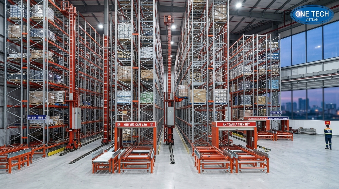 Tổng quan hệ thống kệ kho ASRS tại nhà kho Hồ Chí Minh