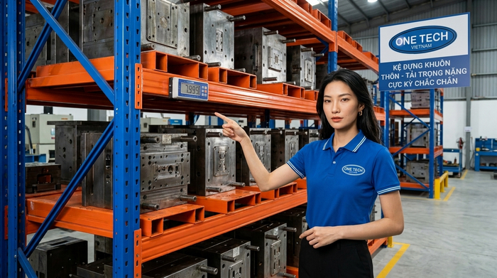 Kiểm tra tải trọng kệ khuôn công nghiệp Kiểm tra tải trọng kệ khuôn công nghiệp trước khi bàn giao
