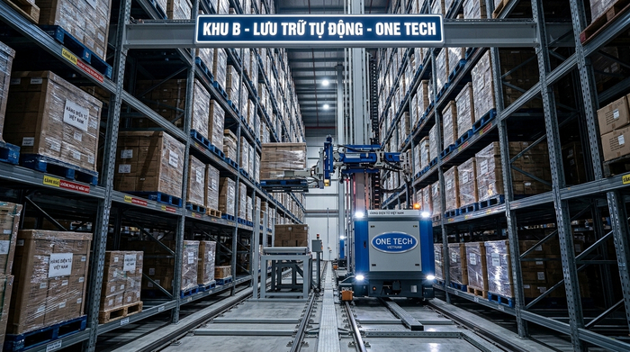 Stacker-Crane tối ưu mật độ lưu trữ trong kho hàng TP HCM