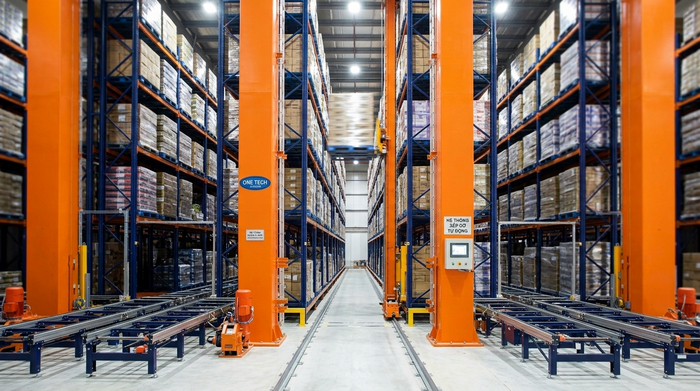 Nguyên lý hoạt động của Stacker-Crane trong lối đi kệ pallet