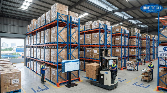 Ứng dụng kệ Selective cho kho logistics Kho thương mại điện tử sử dụng kệ Selective