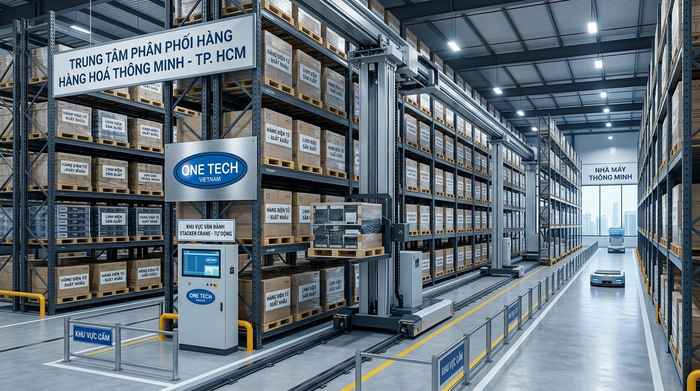 Ứng dụng Stacker-Crane trong kho logistics tại TP HCM