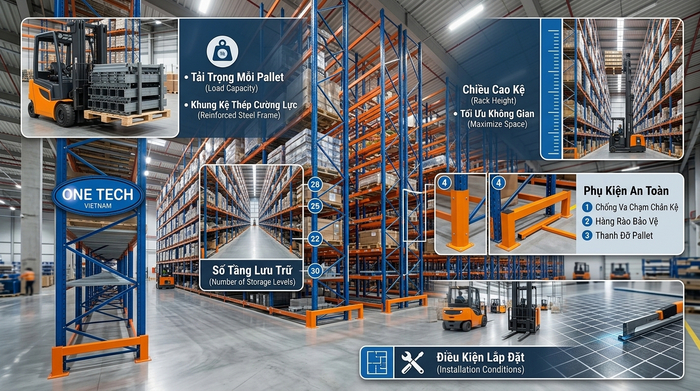 Yếu tố ảnh hưởng giá kệ VNA Các yếu tố ảnh hưởng giá kệ VNA tại TP.HCM