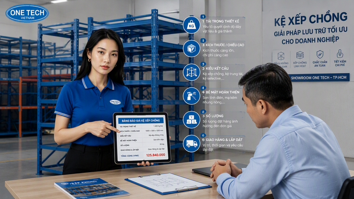 Báo giá kệ xếp chồng TP.HCM Tư vấn báo giá kệ xếp chồng tại TP.HCM theo tải trọng và kích thước
