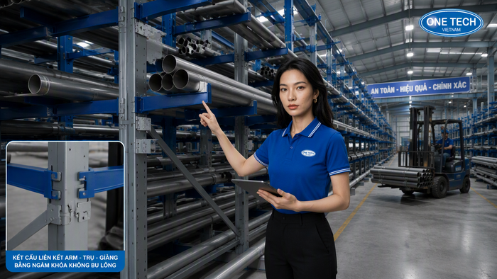 Cấu tạo kệ để ống thép công nghiệp Cấu tạo kệ để ống thép công nghiệp gồm chân trụ tay đỡ và giằng liên kết
