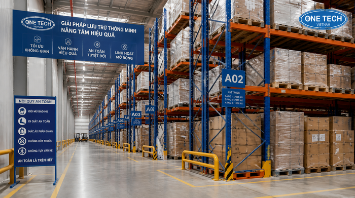 Kệ kho logistics Hồ Chí Minh cho kho phân phối Hệ thống kệ kho logistics Hồ Chí Minh trong kho phân phối