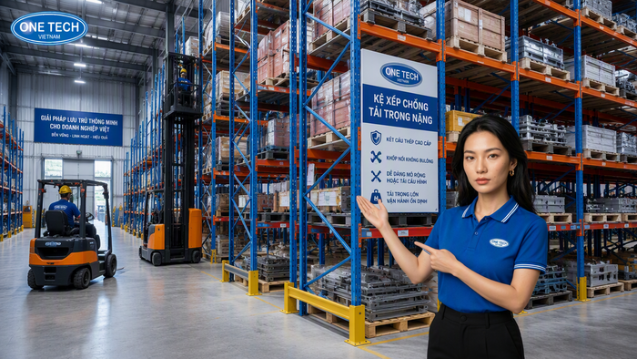 Kệ xếp chồng tải trọng nặng Kệ xếp chồng tải trọng nặng cho kho công nghiệp tại TP.HCM
