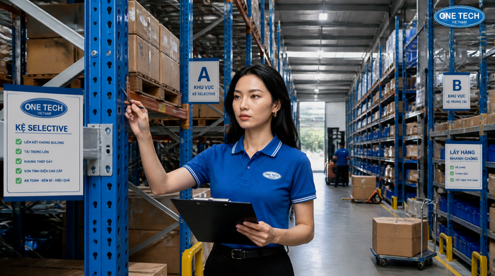 Tiêu chuẩn an toàn khi lắp đặt kệ kho logistics Kiểm tra an toàn kệ kho logistics trước khi bàn giao