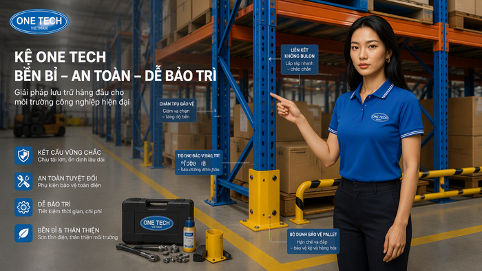 Phụ kiện an toàn cho hệ thống kệ kho hàng Phụ kiện an toàn cho kệ kho gồm bảo vệ chân trụ và thanh chắn pallet