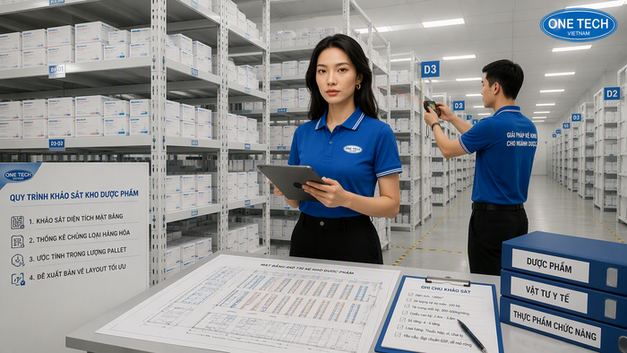 Khảo sát kệ kho dược phẩm Hồ Chí Minh Kỹ thuật khảo sát mặt bằng trước khi thiết kế kệ kho dược phẩm Hồ Chí Minh