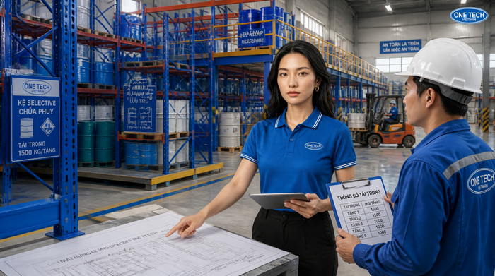 Quy trình triển khai kệ kho hóa chất Quy trình lắp đặt kệ kho hóa chất tại Hồ Chí Minh
