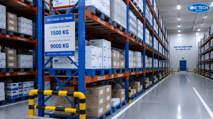 Tiêu chuẩn kệ kho dược phẩm an toàn Tiêu chuẩn an toàn tải trọng khi lắp kệ kho dược phẩm