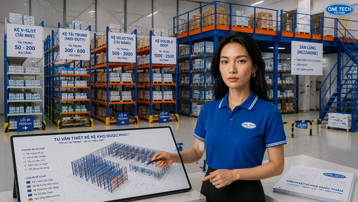 Tư vấn kệ kho dược phẩm Hồ Chí Minh OneTech Tư vấn thiết kế kệ kho dược phẩm Hồ Chí Minh bởi OneTech