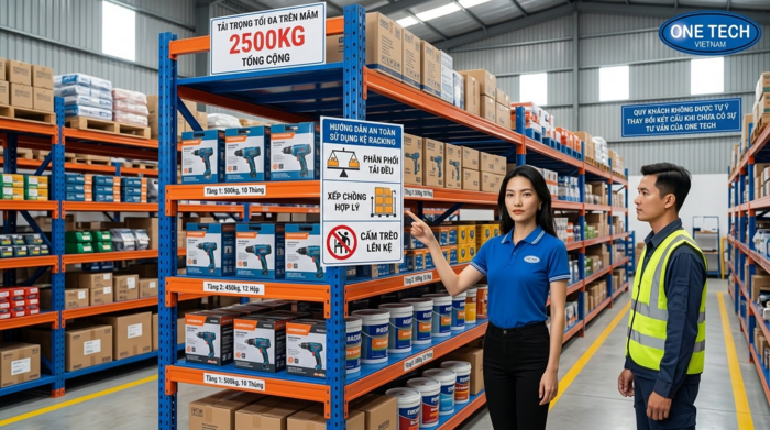 Đào tạo sử dụng kệ trung tải an toàn Hướng dẫn sử dụng kệ trung tải an toàn sau khi bàn giao cho kho hàng