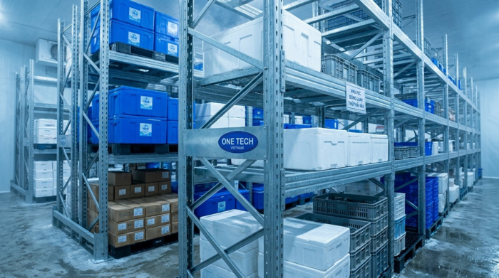Kệ mạ kẽm nhúng nóng cho kho thủy hải sản Kệ kho mạ kẽm nhúng nóng chống rỉ cho thực phẩm thủy hải sản