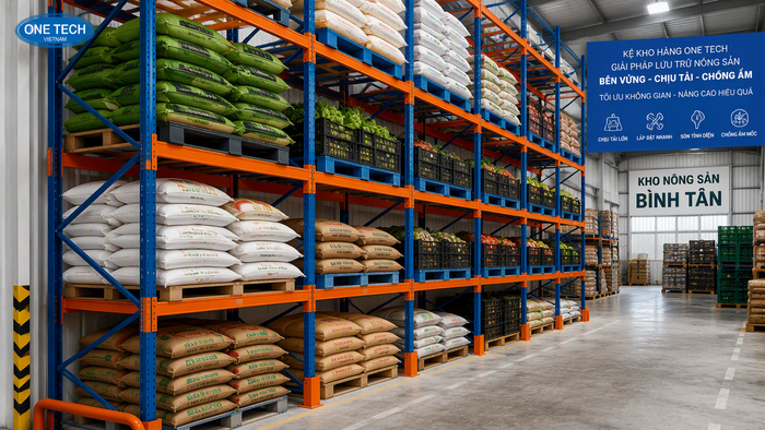 Kệ kho nông sản Hồ Chí Minh cho kho pallet nông sản Kệ kho nông sản Hồ Chí Minh dùng cho kho pallet tại khu vực Bình Tân