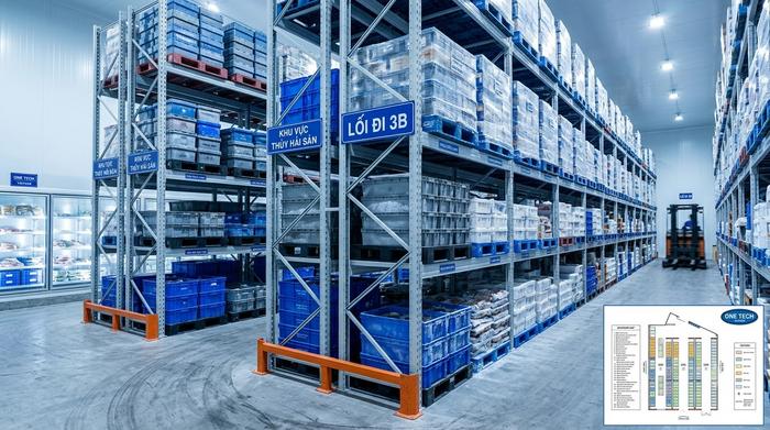 Kệ kho thủy hải sản Hồ Chí Minh cho kho lạnh thực phẩm Kệ kho thủy hải sản Hồ Chí Minh trong kho lạnh chứa thùng hải sản