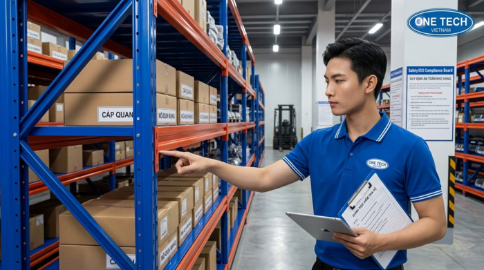 Kiểm tra an toàn kệ trung tải sau lắp đặt Kiểm tra an toàn kệ trung tải sau lắp đặt tại kho hàng