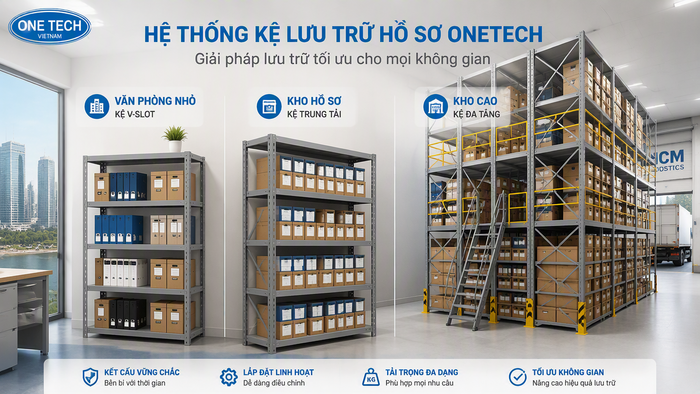 Bảng so sánh kệ lưu trữ hồ sơ So sánh các mẫu kệ lưu trữ hồ sơ Hồ Chí Minh